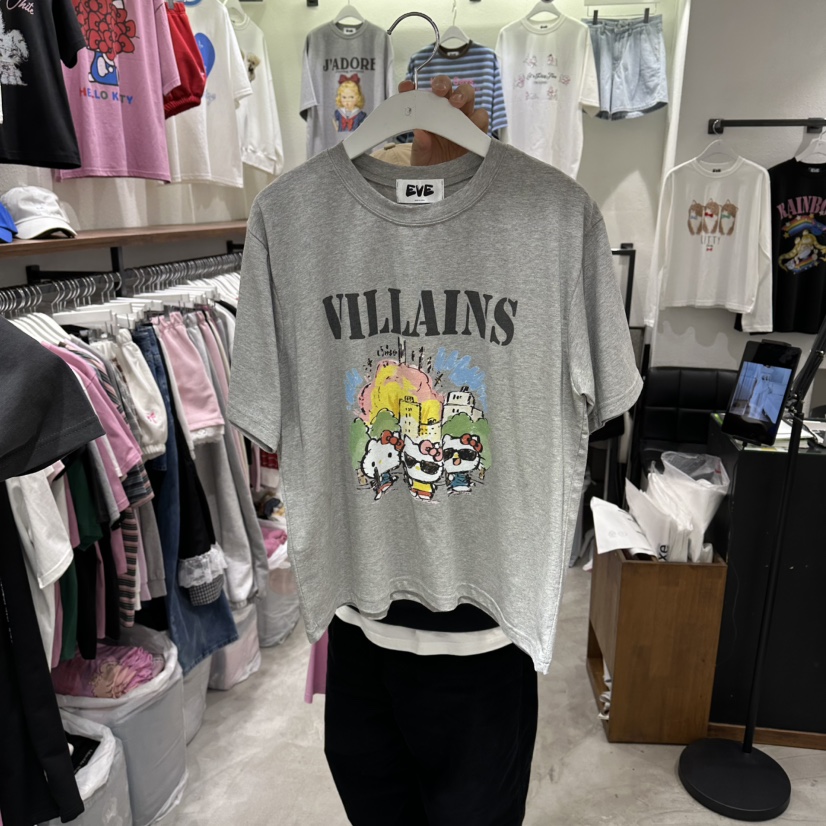 EVE韓國直郵實拍女士新款推薦休閑人氣26春夏職業時尚T恤EVET恤圖色4