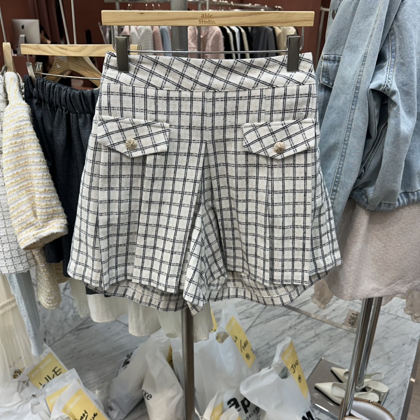 ABLESTUDIO韓國直郵實拍女士新品職業熱賣26春夏休閑短褲ABLESTUDIO短褲圖色1