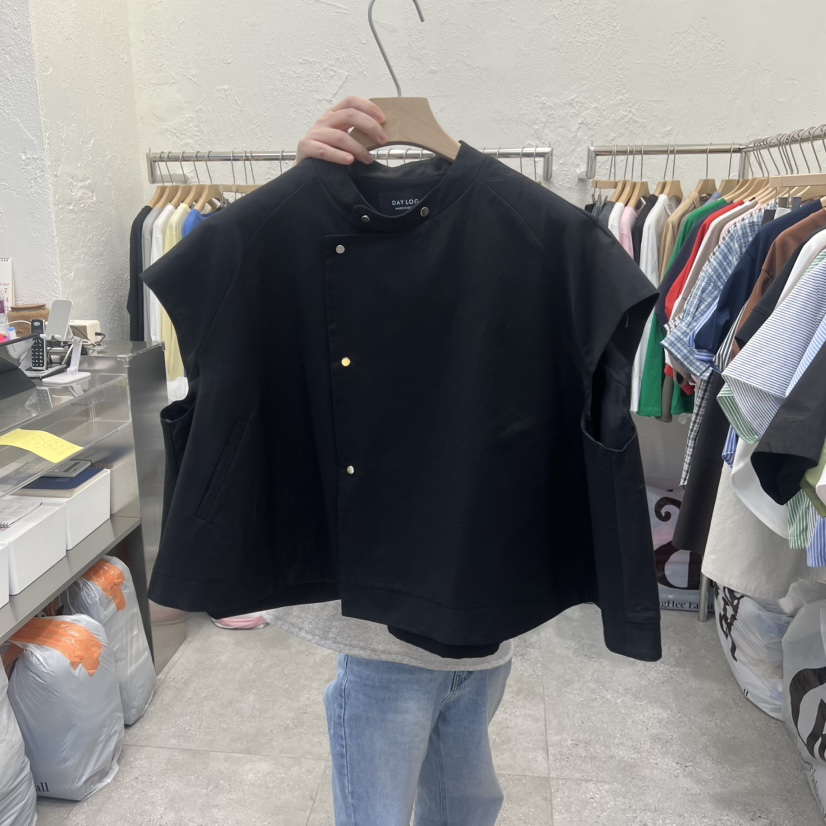 DA YLOG韓國東大門代購女裝新款26春夏熱賣馬甲披肩短款DA YLOG馬甲圖色2