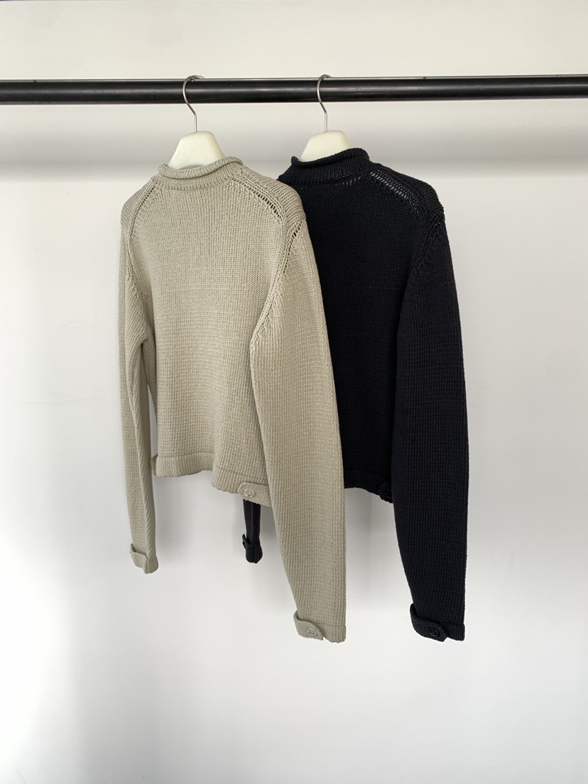 UNDERSON韓國直郵實拍女士新款26春夏職業人氣針織衫拉鏈UNDERSON針織衫