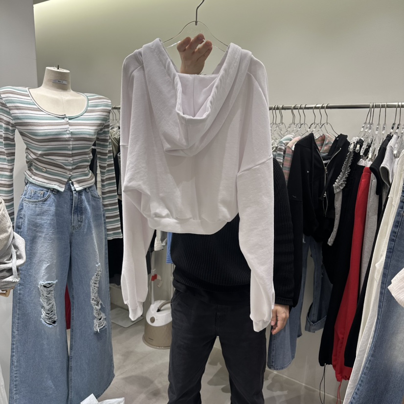 BAIE.38韓國直郵實拍女裝新款推薦熱賣夾克連帽拉鏈衫短款BAIE.38夾克