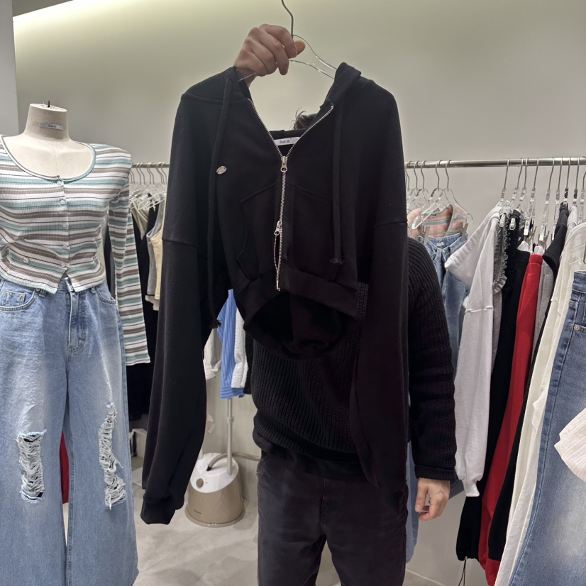 BAIE.38韓國直郵實拍女裝新款推薦熱賣夾克連帽拉鏈衫短款BAIE.38夾克圖色3