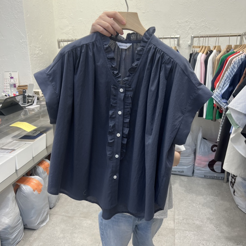 DA YLOG韓國直郵實拍女裝新品熱賣時尚推薦26春夏襯衫蕾絲衫DA YLOG襯衫/蕾絲衫圖色4