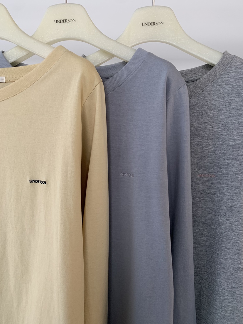 UNDERSON韓國直郵女士新品26春夏人氣職業熱賣時尚長袖T恤UNDERSON長袖T恤
