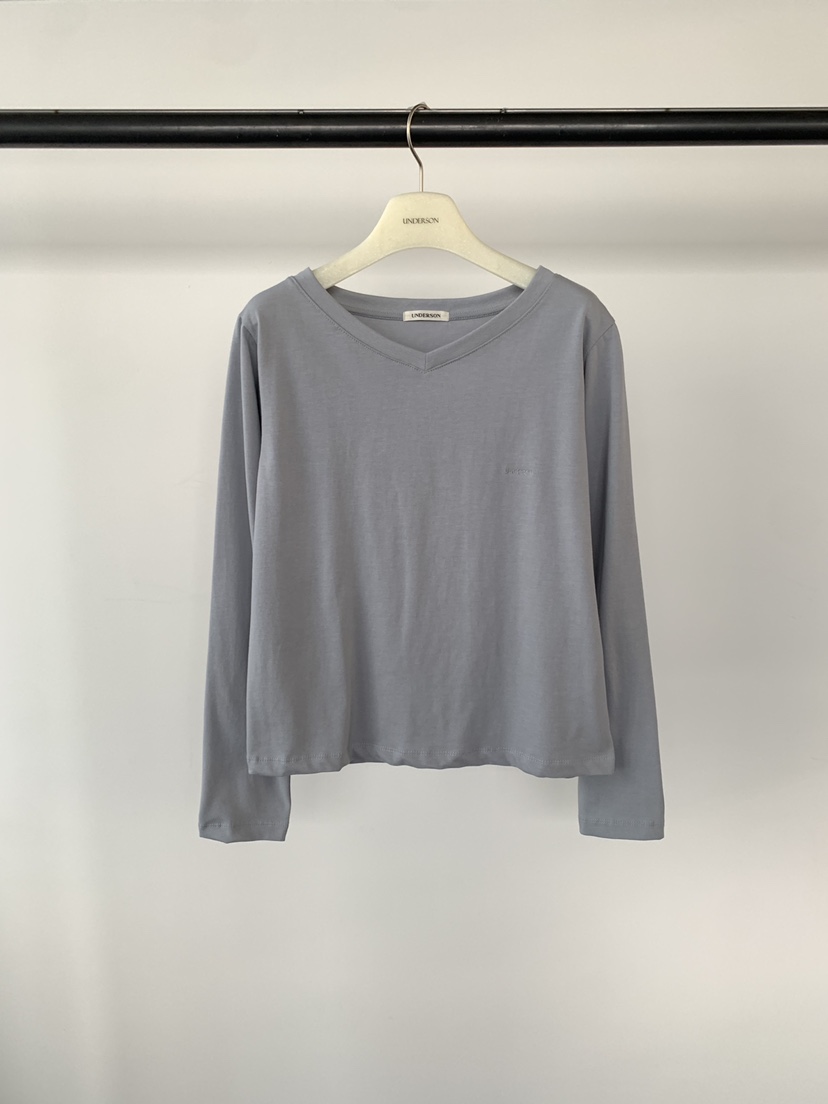 UNDERSON韓國直郵女士新品26春夏人氣職業熱賣時尚長袖T恤UNDERSON長袖T恤圖色2