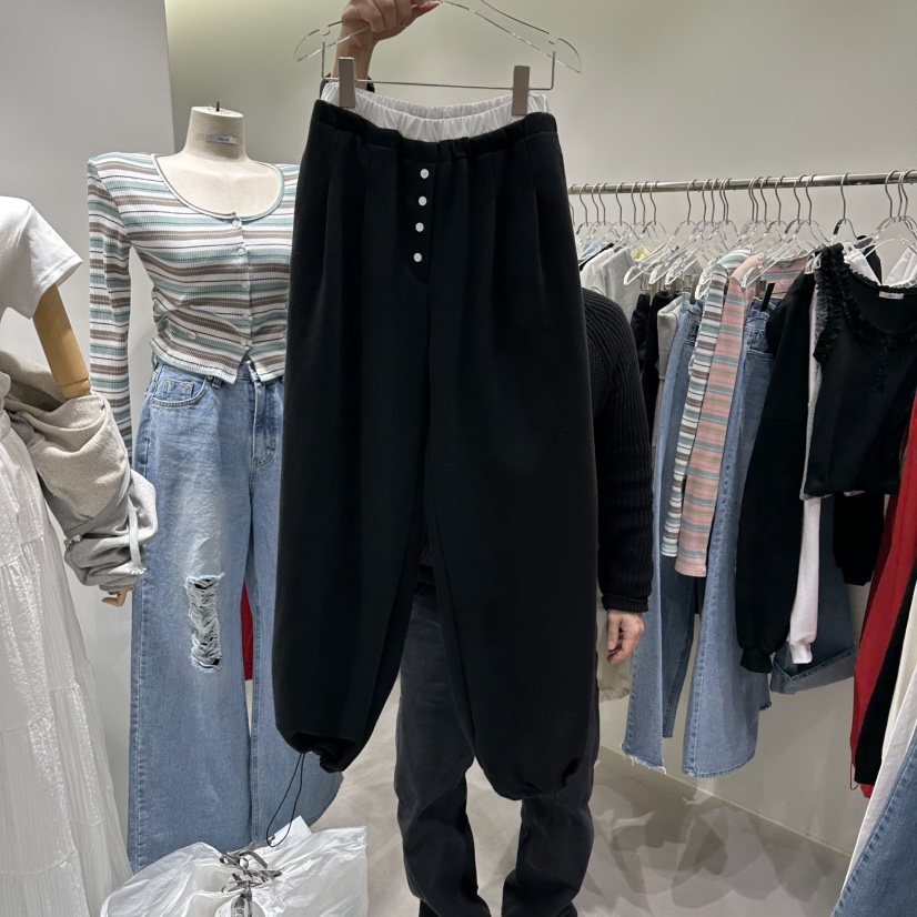 BAIE.38韓國代購女士新品推薦職業人氣時尚休閑休閑褲紐扣BAIE.38休閑褲圖色3