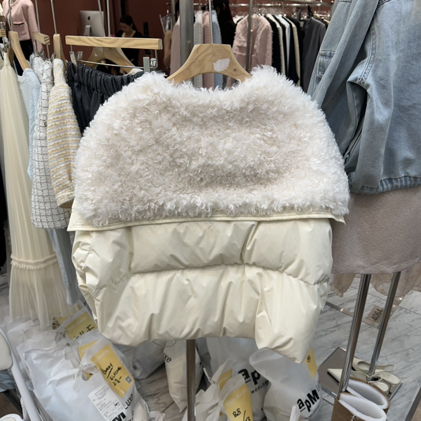 ABLESTUDIO韓國東大門直郵女士新品職業26春夏短款羽絨服ABLESTUDIO短款羽絨服