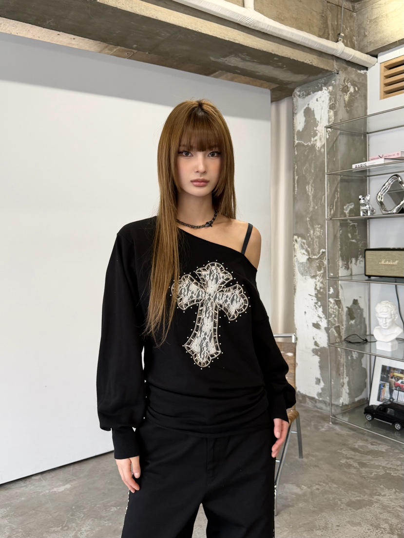 NUEUN韓國東大門直郵女士新品熱賣26春夏休閑時尚長袖T恤NUEUN/SEEOT長袖T恤圖色2