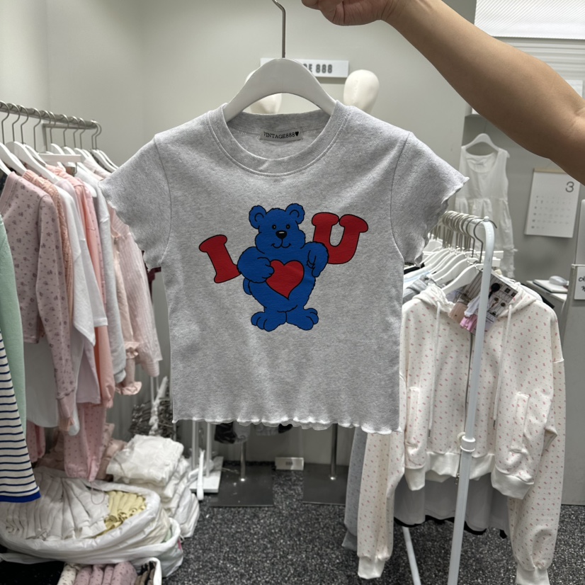 VINTAGE 888韓國直郵實拍女士新款熱賣休閑推薦職業26春夏T恤VINTAGE888/TRIPLE EIGHTT恤圖色2