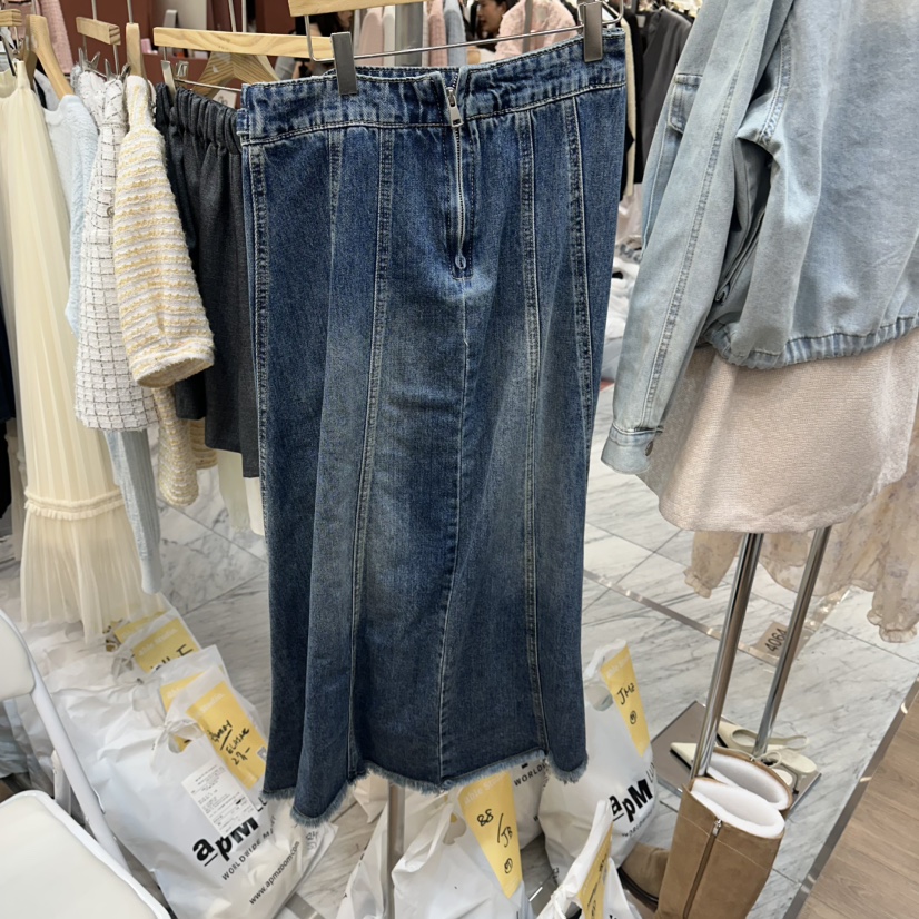 ABLESTUDIO韓國直郵實拍女士新款時尚推薦人氣熱賣職業長裙ABLESTUDIO長裙