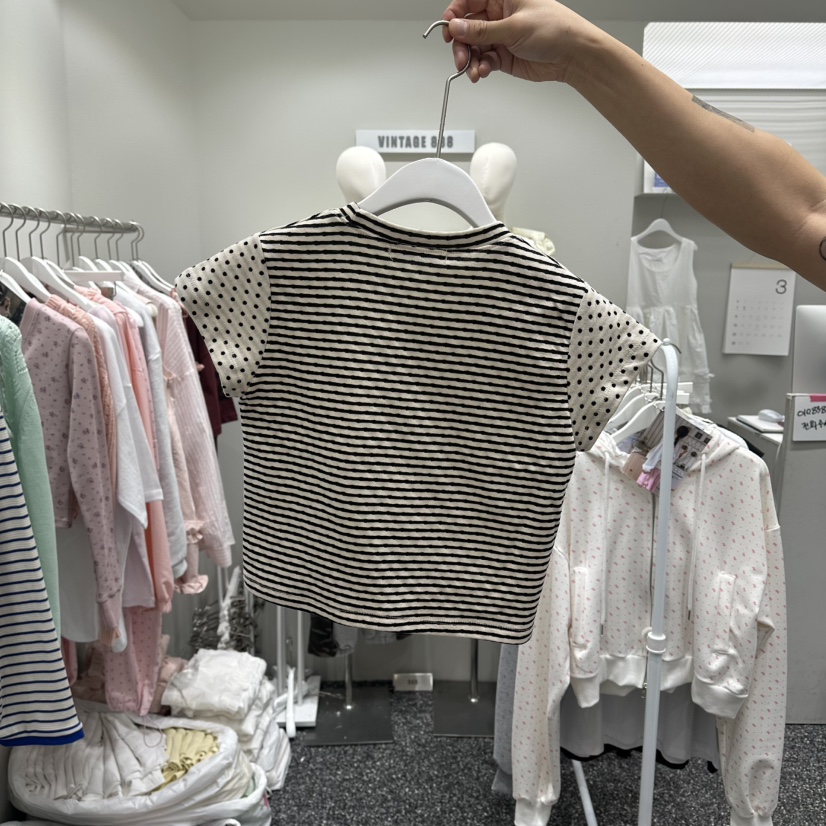 VINTAGE 888韓國直郵實拍女士新品時尚26春夏人氣職業T恤VINTAGE888/TRIPLE EIGHTT恤