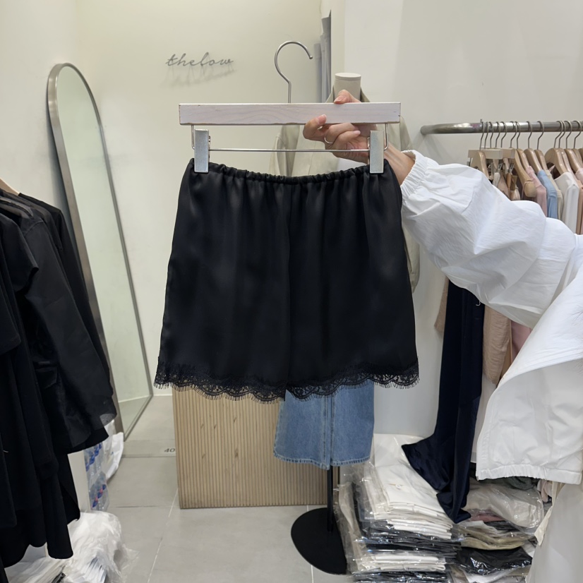 THE LOW韓國代購女士新款休閑職業人氣26春夏熱賣短褲緞面THE LOW短褲