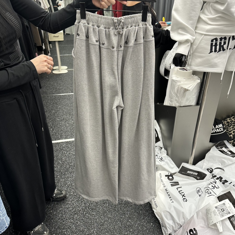 NUEUN韓國直郵實拍女裝新品26春夏職業時尚推薦休閑褲腰帶NUEUN/SEEOT休閑褲