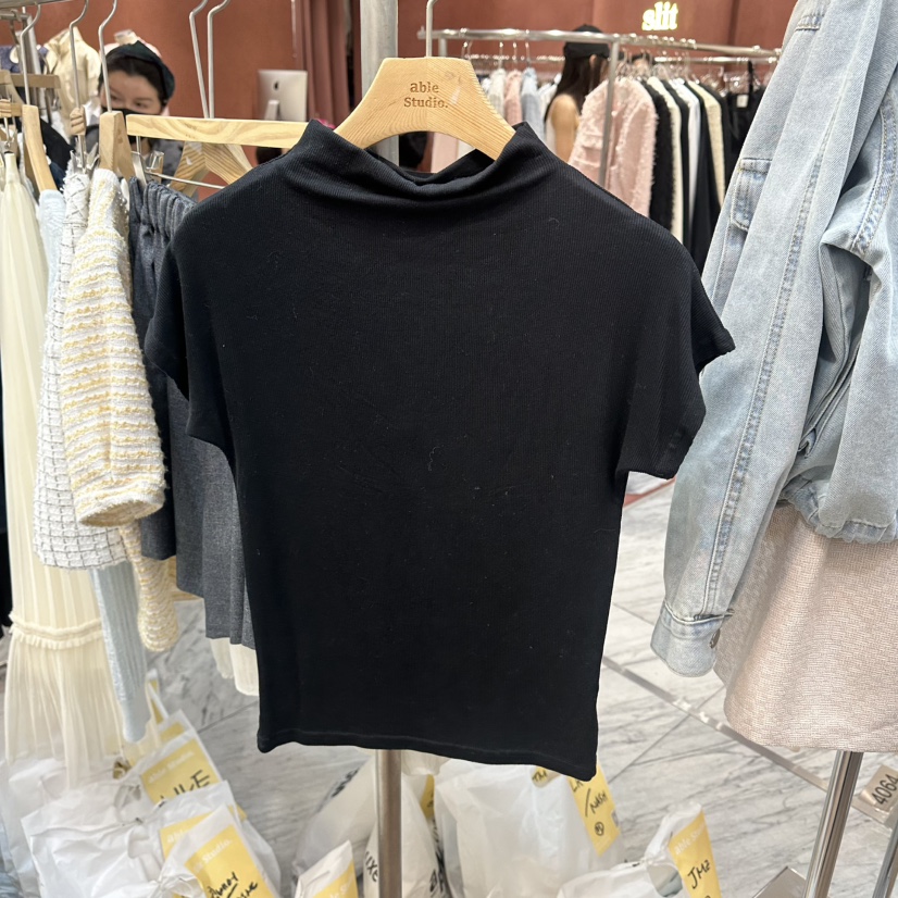 ABLESTUDIO東大門實拍女士新品推薦真品人氣職業休閑熱賣T恤ABLESTUDIOT恤圖色1