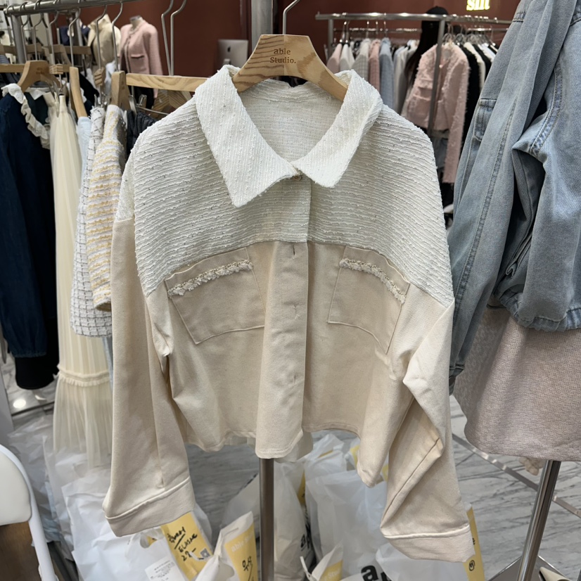 ABLESTUDIO東大門實拍女士新品休閑26春夏時尚真品人氣夾克ABLESTUDIO夾克圖色1