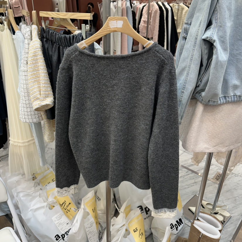 ABLESTUDIO東大門代購女裝新款26春夏休閑職業真品針織衫ABLESTUDIO針織衫