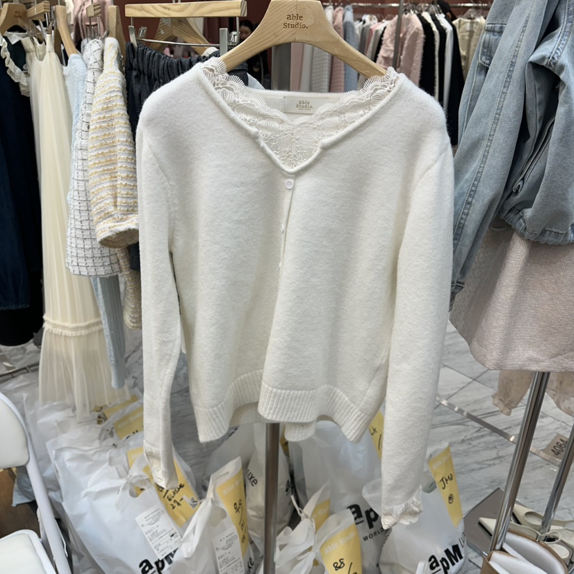 ABLESTUDIO東大門代購女裝新款26春夏休閑職業真品針織衫ABLESTUDIO針織衫圖色1