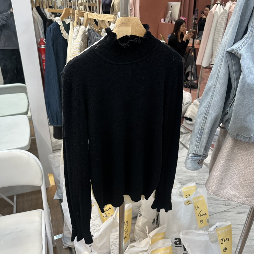 ABLESTUDIO東大門實拍女士新款推薦熱賣休閑人氣真品針織衫ABLESTUDIO針織衫