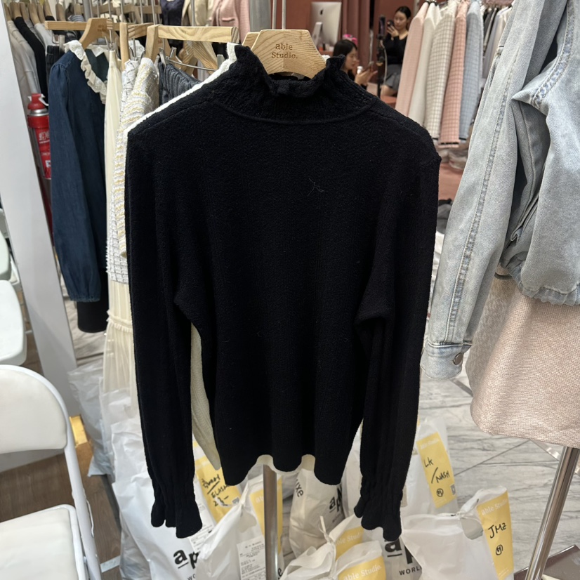 ABLESTUDIO東大門實拍女士新款推薦熱賣休閑人氣真品針織衫ABLESTUDIO針織衫圖色2