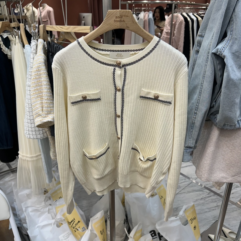 ABLESTUDIO韓國代購女士新款熱賣時尚休閑人氣推薦針織衫ABLESTUDIO針織衫圖色1