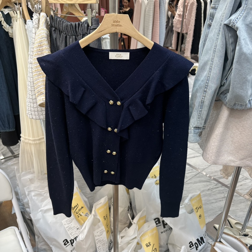 ABLESTUDIO東大門直郵女裝新款真品熱賣職業推薦時尚針織衫ABLESTUDIO針織衫圖色1