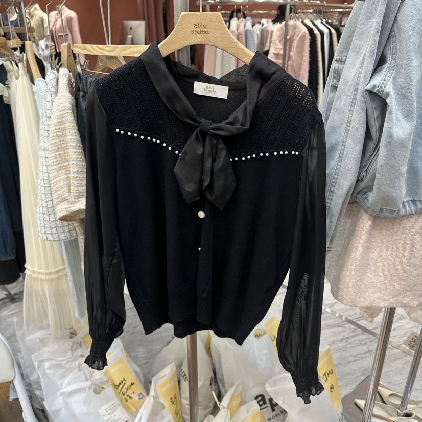 ABLESTUDIO東大門直郵女裝新款時尚推薦職業熱賣休閑針織衫ABLESTUDIO針織衫圖色1