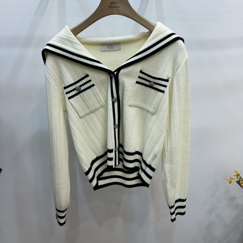 ABLESTUDIO韓國代購女士新品推薦休閑職業時尚熱賣針織衫ABLESTUDIO針織衫圖色1