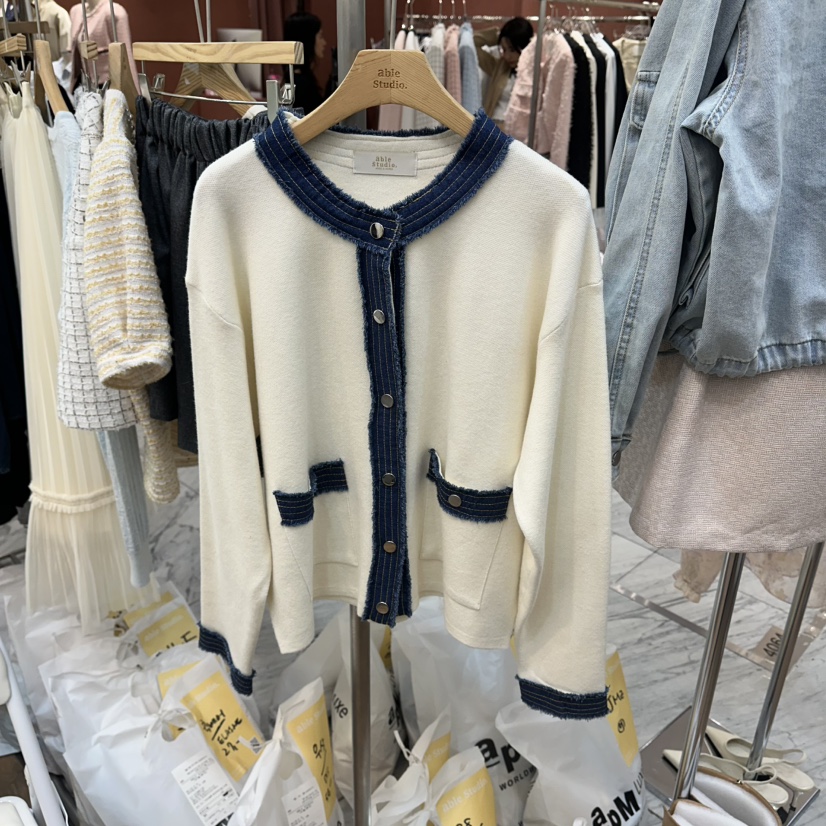 ABLESTUDIO韓國代購女士新品人氣26春夏真品職業熱賣針織衫ABLESTUDIO針織衫圖色1