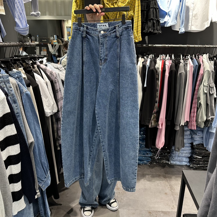 STAR-L東大門實拍女士新品26春夏推薦時尚職業休閑牛仔褲STAR-L牛仔褲圖色1