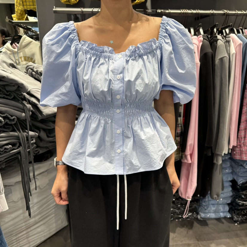 STAR-L韓國直郵女士新品時尚熱賣休閑真品人氣襯衫蕾絲衫STAR-L襯衫/蕾絲衫圖色3