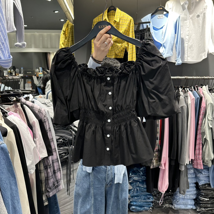 STAR-L韓國直郵女士新品時尚熱賣休閑真品人氣襯衫蕾絲衫STAR-L襯衫/蕾絲衫圖色4