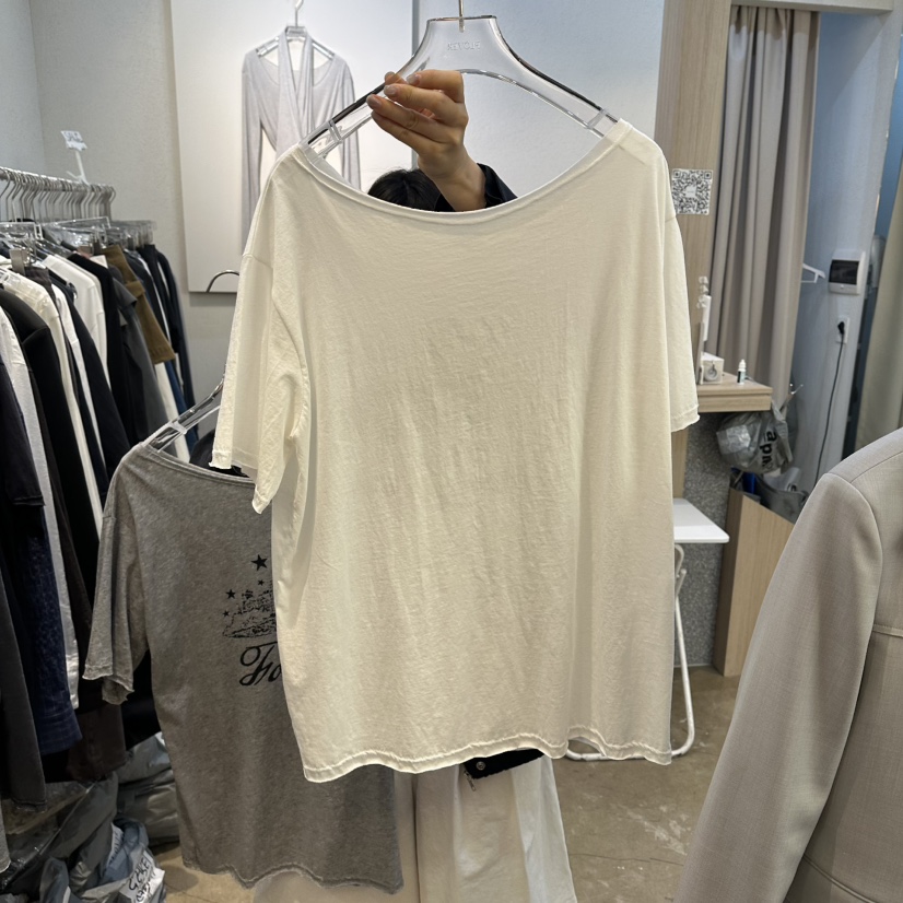 PLOVER東大門實拍女裝新款真品熱賣職業人氣26春夏休閑T恤PLO_VERT恤