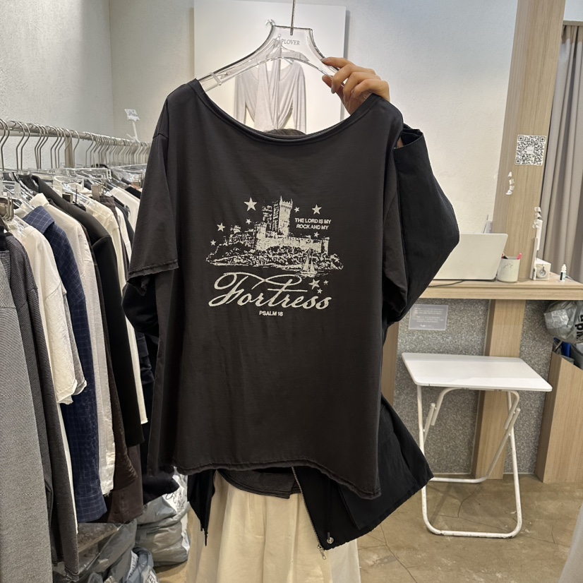 PLOVER東大門實拍女裝新款真品熱賣職業人氣26春夏休閑T恤PLO_VERT恤圖色3