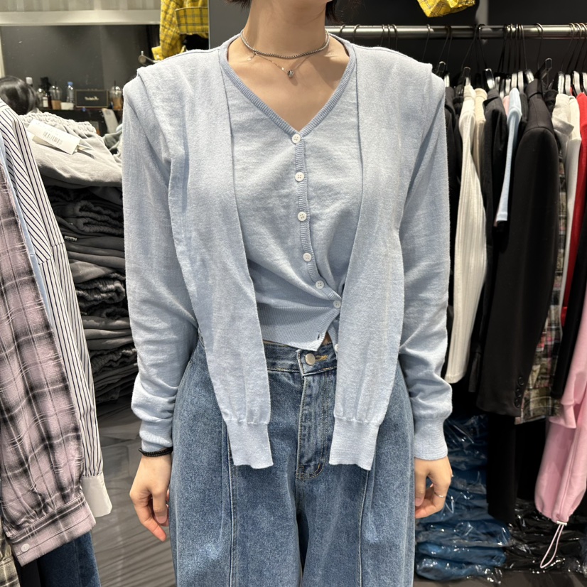 STAR-L東大門實拍女士新款熱賣26春夏真品推薦針織衫披肩STAR-L針織衫圖色2