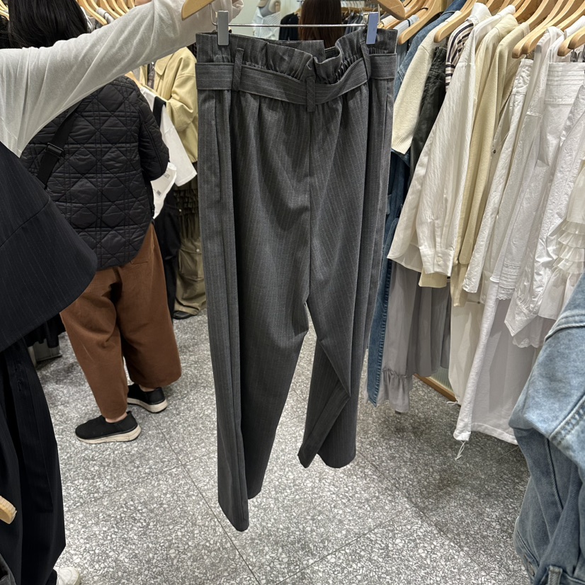 SOF東大門代購女士新品真品26春夏人氣時尚職業休閑褲含腰帶SOF休閑褲