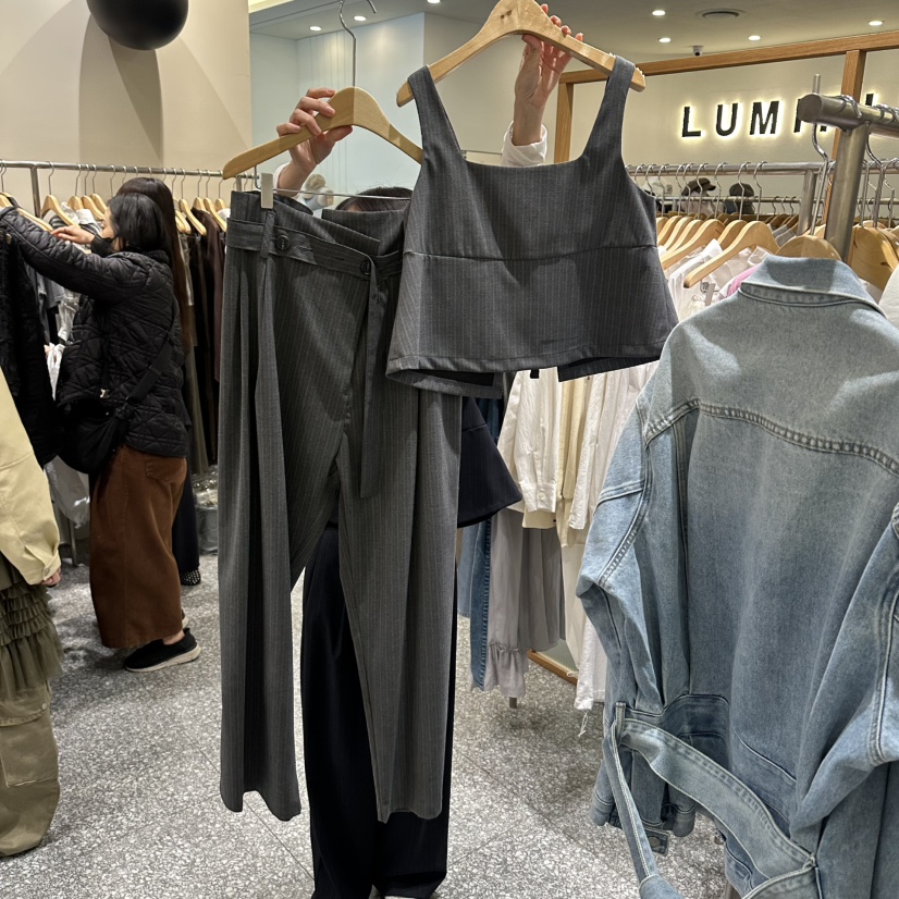 SOF東大門代購女士新品真品26春夏人氣時尚職業休閑褲含腰帶SOF休閑褲