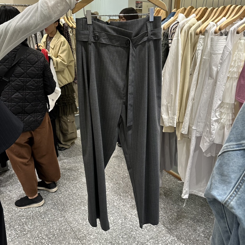 SOF東大門代購女士新品真品26春夏人氣時尚職業休閑褲含腰帶SOF休閑褲圖色2