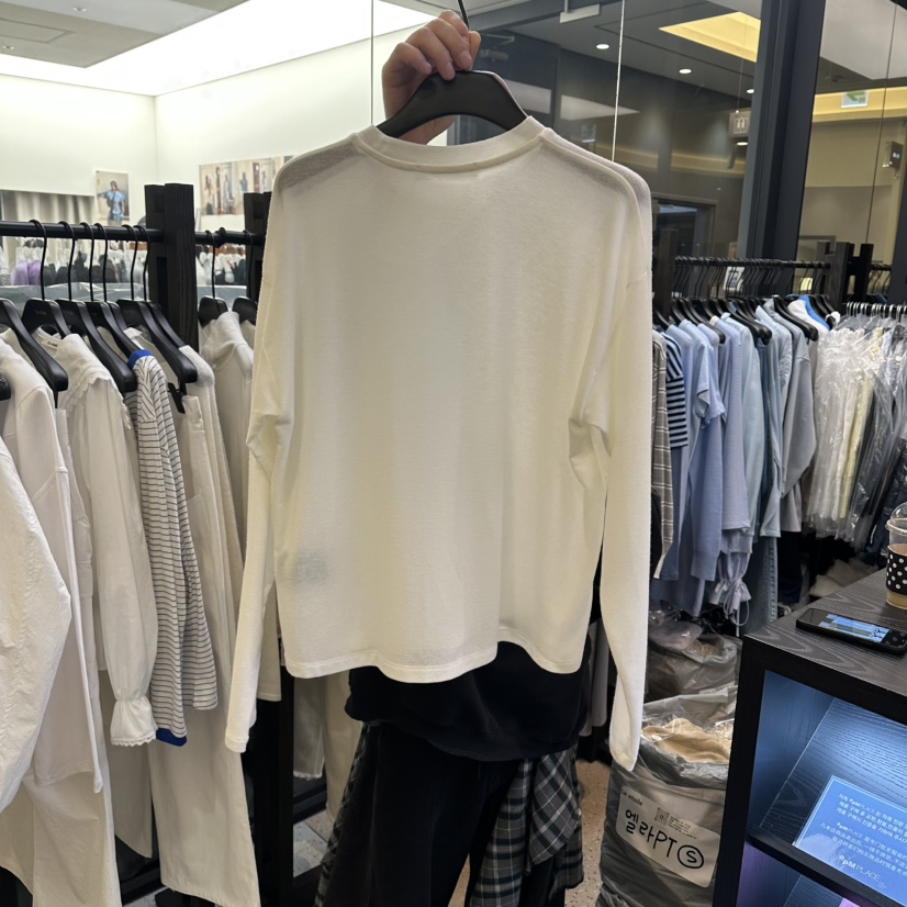 LE ETOILE東大門實拍女士新品26春夏時尚休閑職業長袖T恤Le etoile長袖T恤