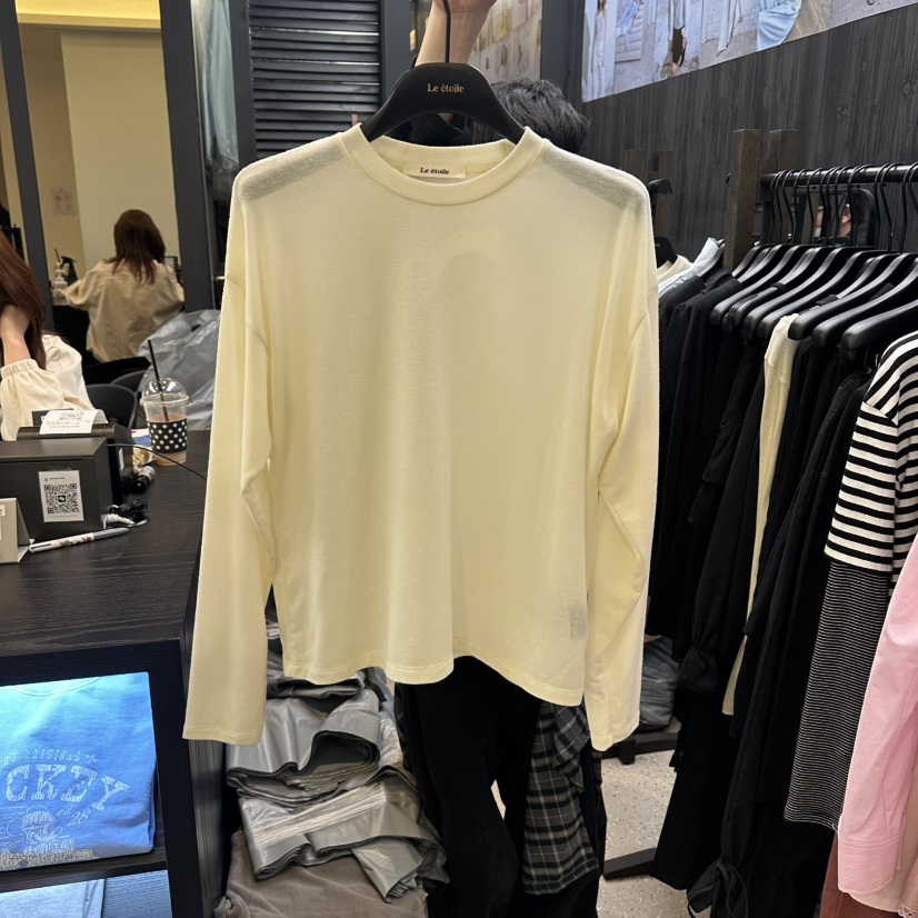 LE ETOILE東大門實拍女士新品26春夏時尚休閑職業長袖T恤Le etoile長袖T恤圖色2