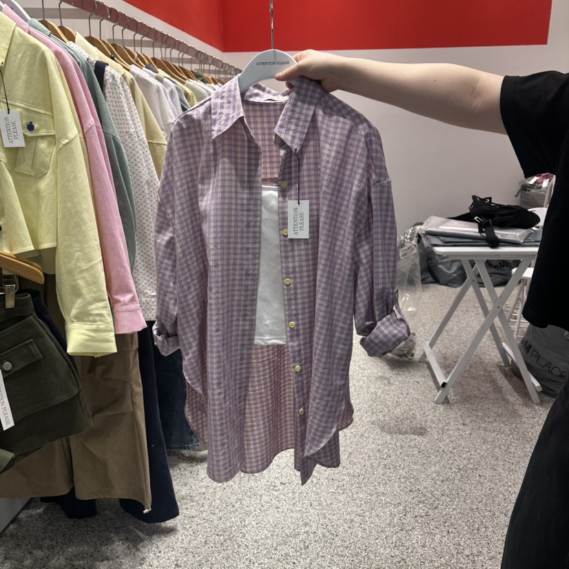 ATPZ韓國直郵女士新款26春夏熱賣推薦襯衫蕾絲衫不含吊帶ATTENTION PLEAES襯衫/蕾絲衫圖色2