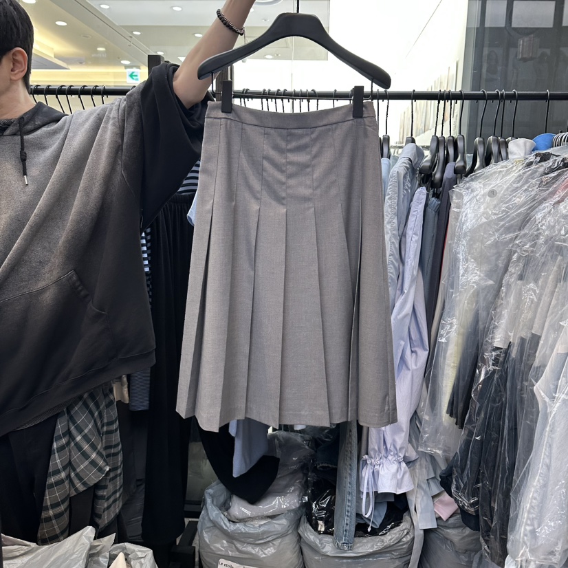 LE ETOILE東大門實拍女士新品休閑半身裙中短裙百褶褶裙Le etoile半身裙/中短裙