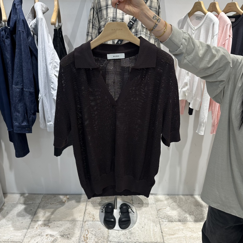 MAJDAN韓國代購女士新品人氣26春夏熱賣職業推薦休閑針織衫MAJDAN針織衫圖色2