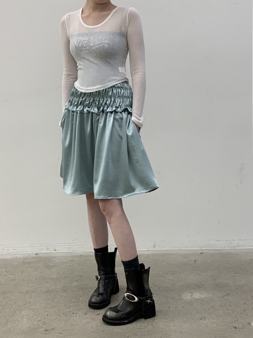 STICK WITH東大門直郵女裝新品休閑26春夏時尚半身裙中短裙STICK WITH半身裙/中短裙