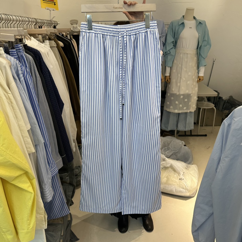 FLORAL韓國直郵實拍女士新品推薦熱賣26春夏人氣職業休閑褲FLORAL休閑褲圖色1淺色