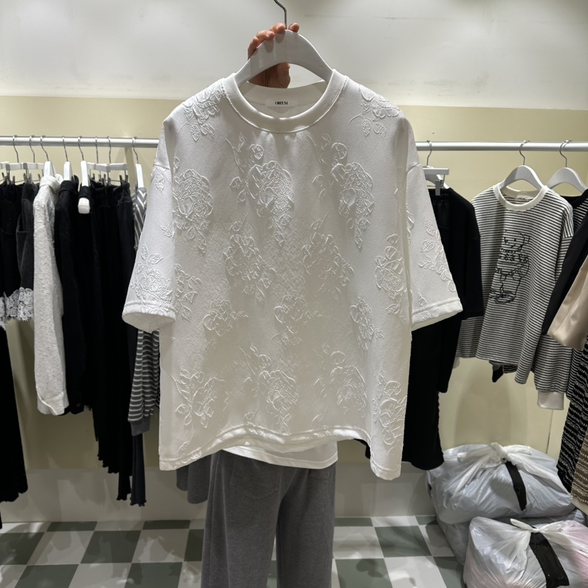 OREUM韓國代購女士新款26春夏人氣熱賣休閑推薦職業時尚T恤OREUMT恤圖色1