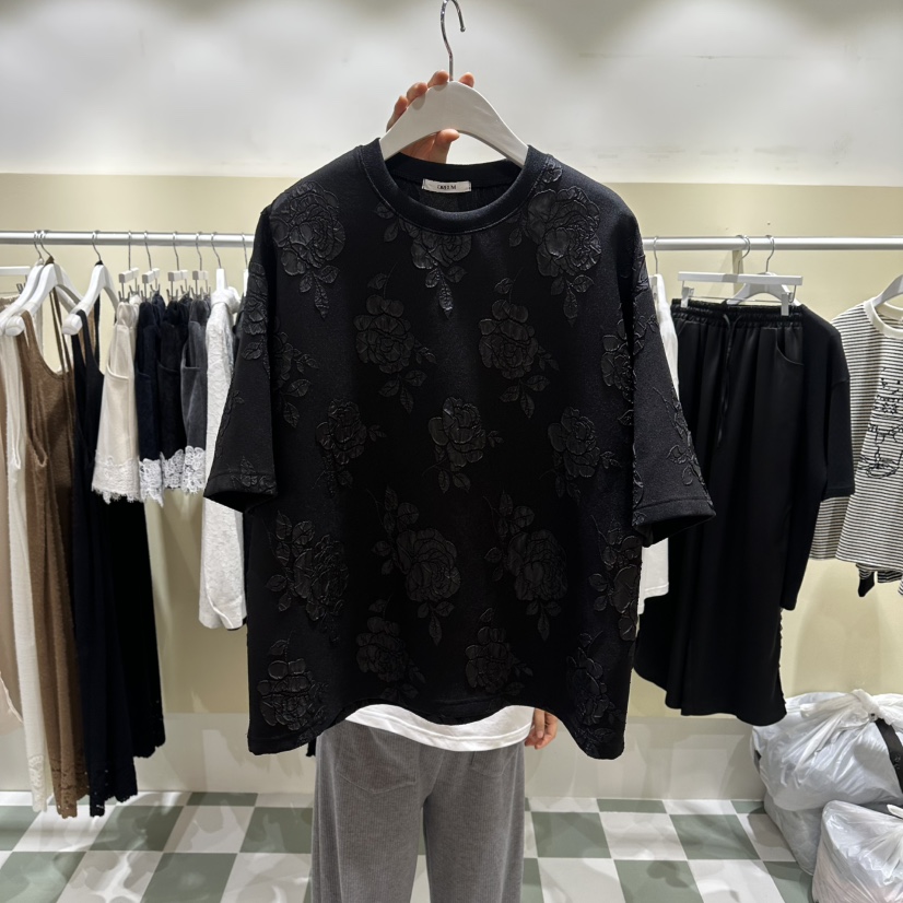 OREUM韓國代購女士新款26春夏人氣熱賣休閑推薦職業時尚T恤OREUMT恤圖色2