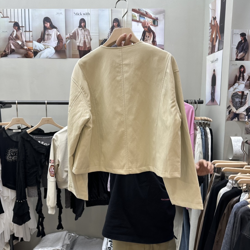 STICK WITH韓國代購女士新款熱賣推薦休閑時尚人氣真品夾克STICK WITH夾克