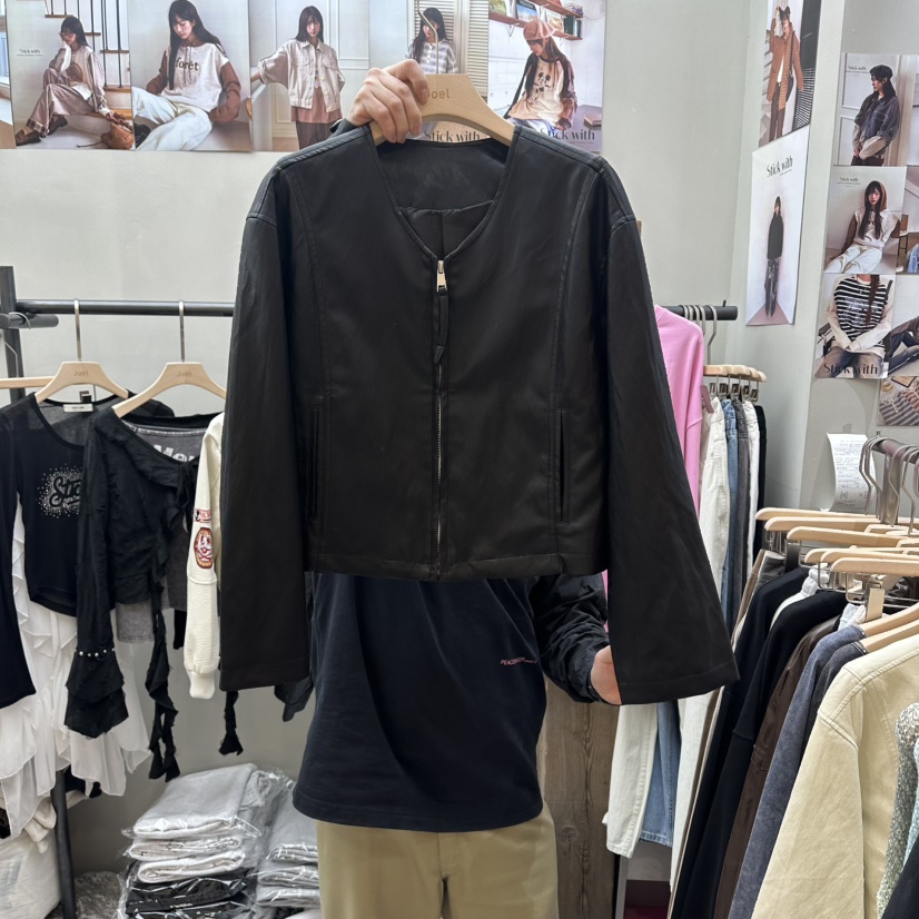 STICK WITH韓國代購女士新款熱賣推薦休閑時尚人氣真品夾克STICK WITH夾克圖色2