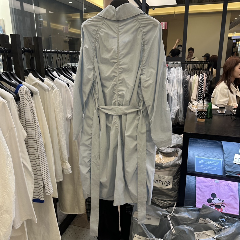 LE ETOILE韓國直郵實拍女裝新款26春夏職業長款風衣含腰帶Le etoile長款風衣