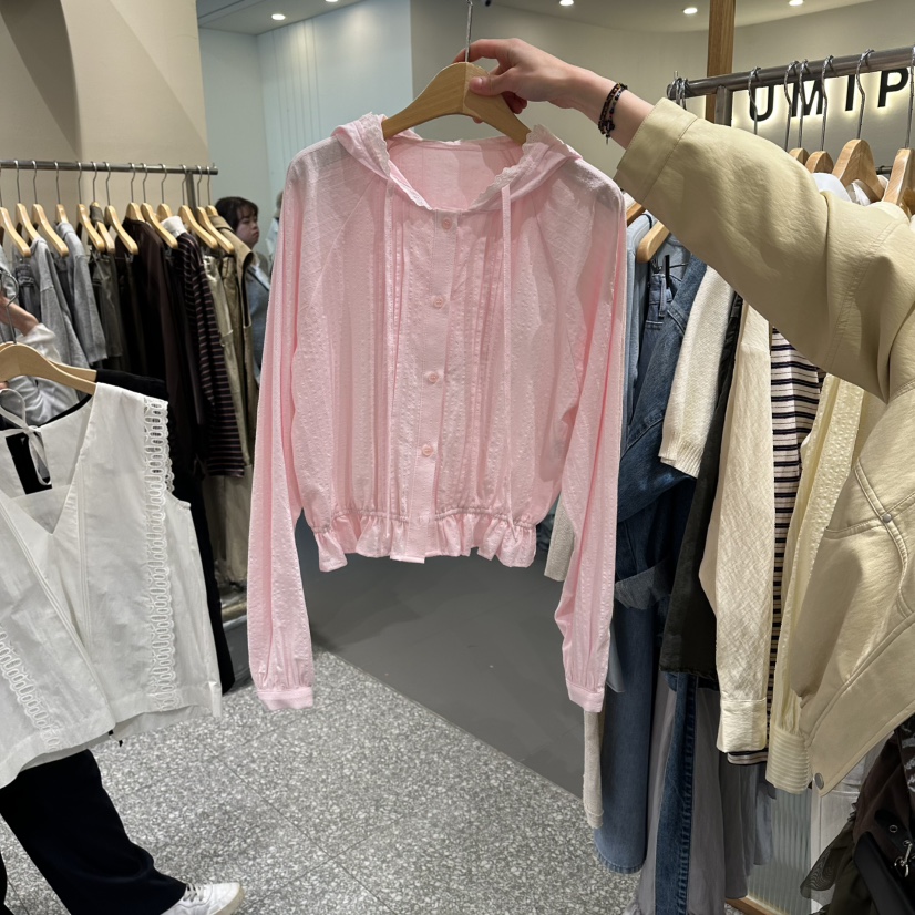 SOF韓國直郵女裝新品休閑26春夏人氣熱賣推薦時尚襯衫蕾絲衫SOF襯衫/蕾絲衫圖色1